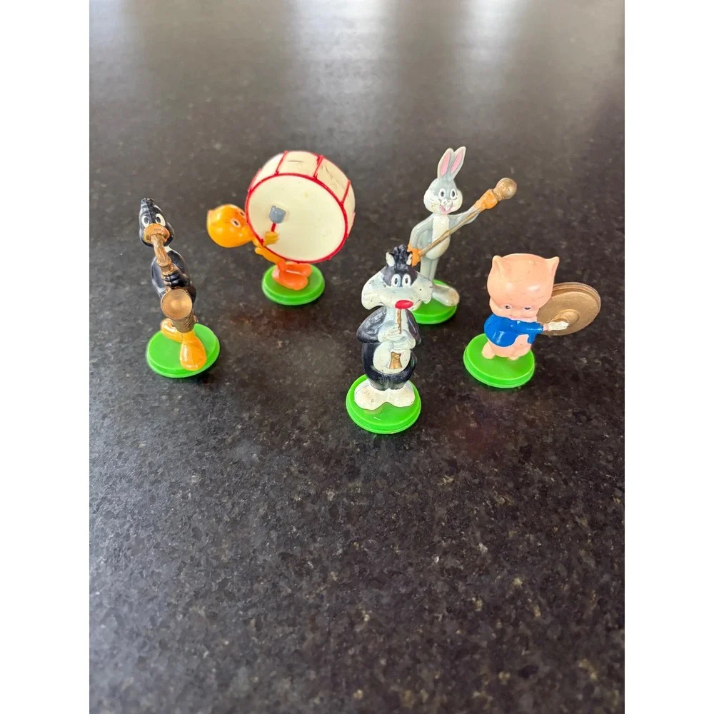 Vintage 1979 Warner Bros Looney Tune Band Characters Cake toppers